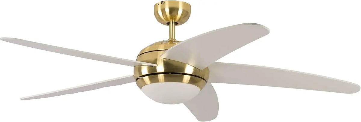 Ventilatore da soffitto Pepeo - colore Bianco - con telecomando - 132 cm
