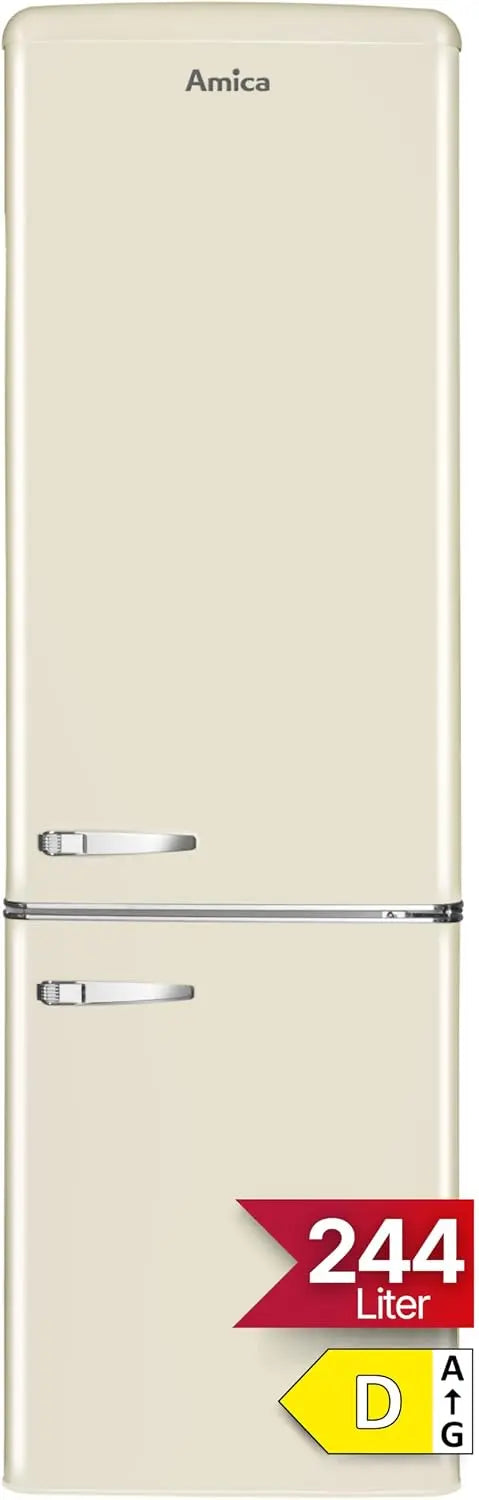 Frigorifero Amica KGCR 387 - colore Beige - 244 L, 181 cm, 55 cm