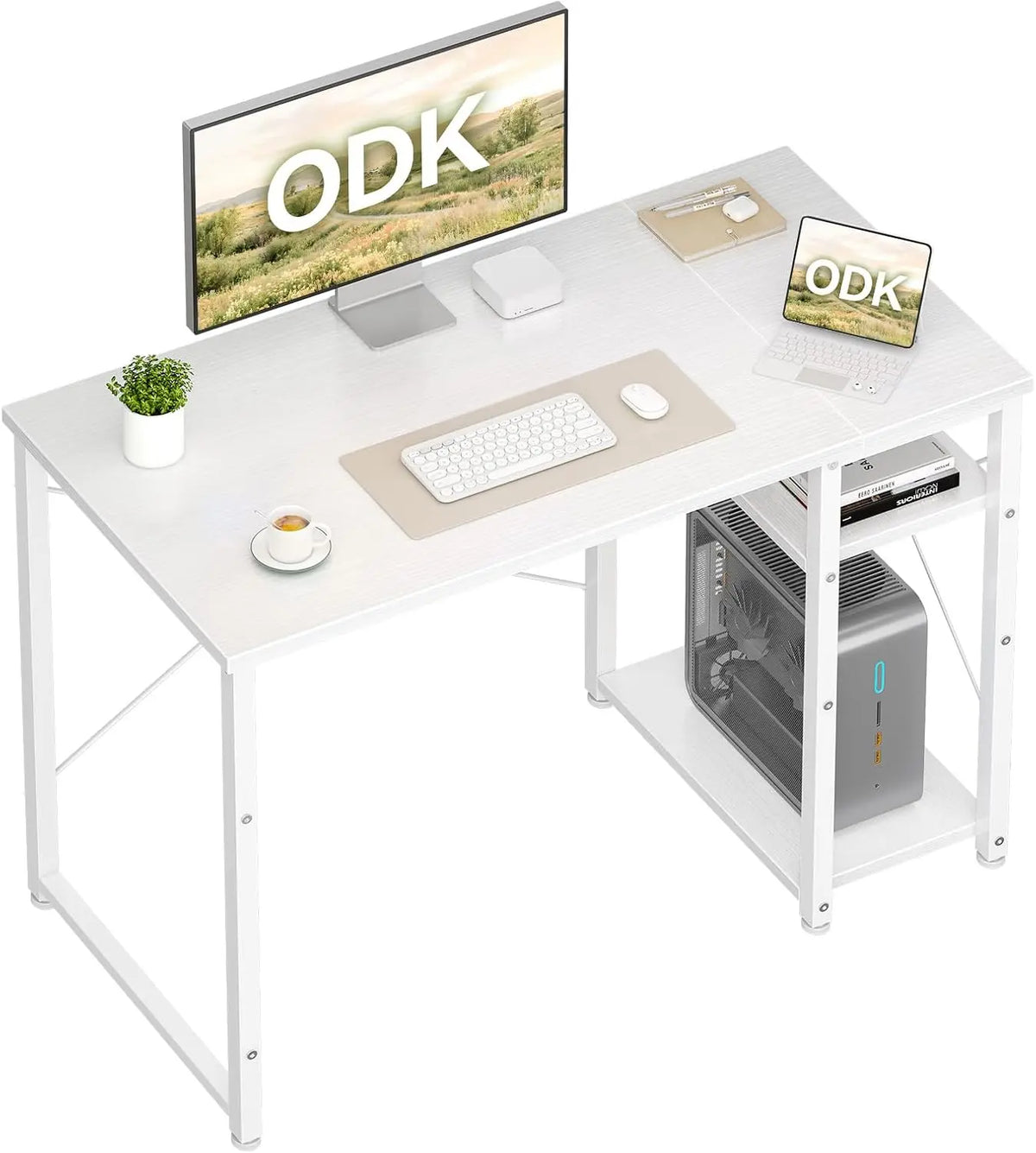 Scrivania ODK - colore Bianco - 48 cm