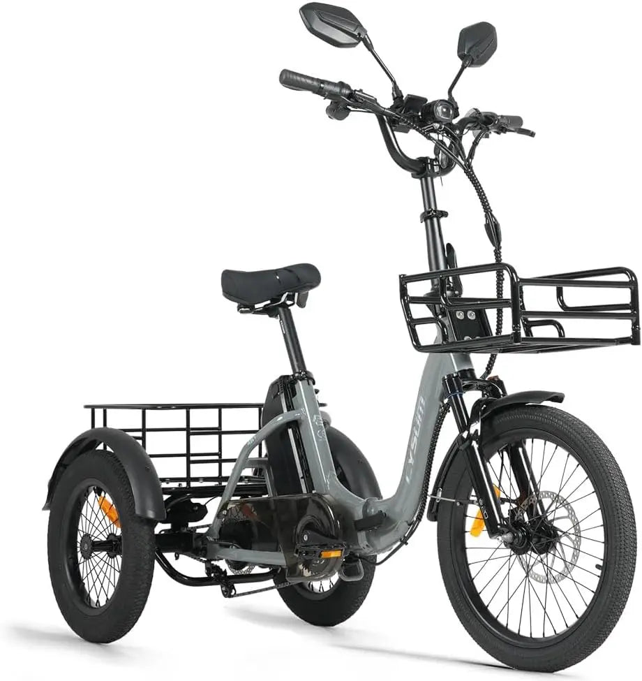 Bicicletta elettrica Triciclo - pieghevole - 48 V, 20 Ah, 150 km