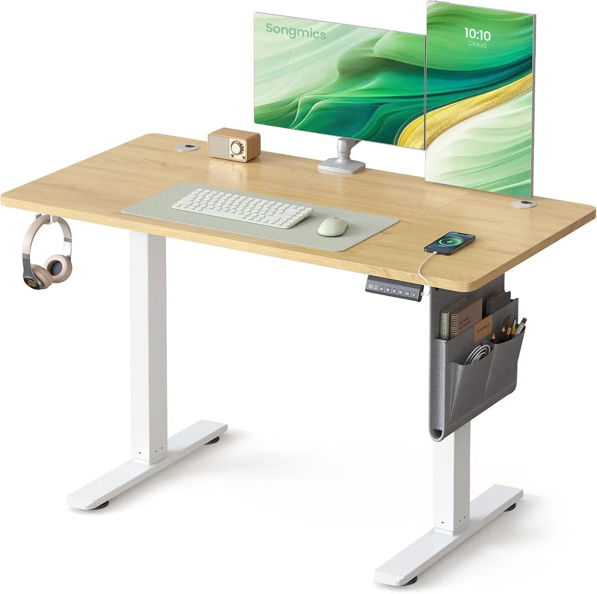 Scrivania SONGMICS - colore Oro - regolabile - 60 cm