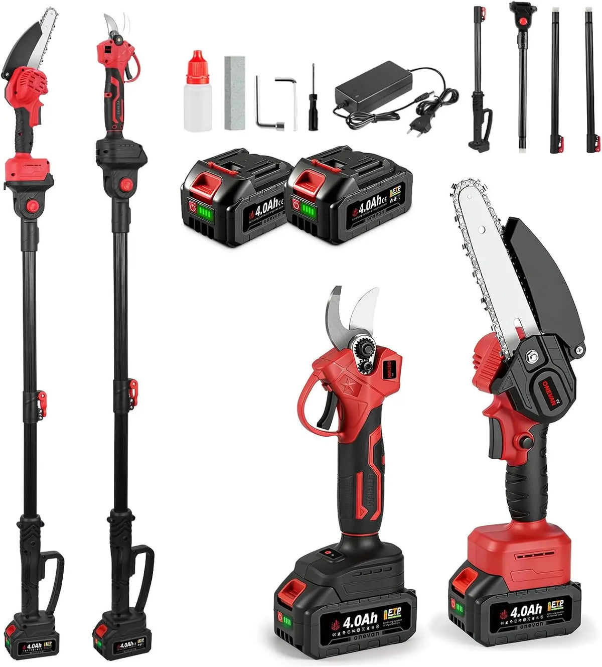 Motosega ONEVAN 4 - multifunzione - 4,0 Ah