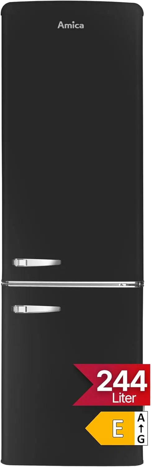 Frigorifero Amica KGCR 387 - colore Nero - 181 cm, 55 cm, 62 cm