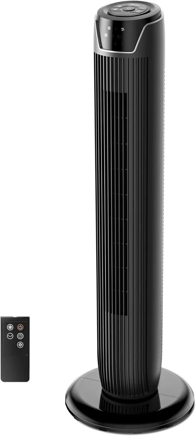 Ventilatore Midea FZ10-17JR - colore Nero - con telecomando, con timer, con display digitale - 45W