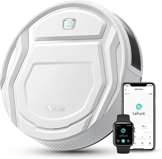 Robot aspirapolvere Lefant M210P - con Wi-Fi, silenzioso, con controllo intelligente - 7,8 cm