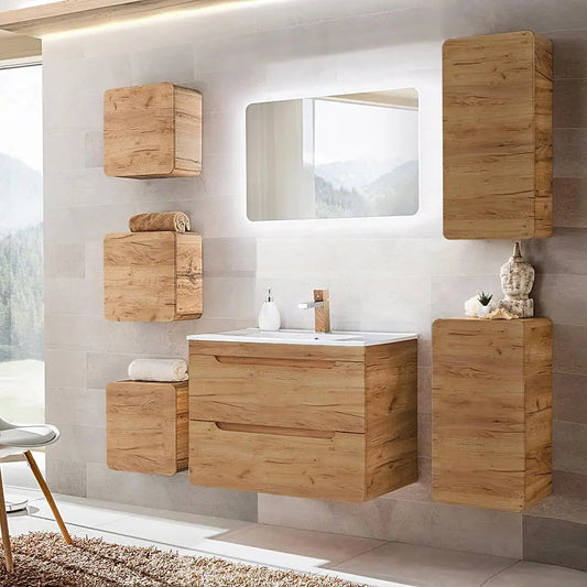 Specchio Lomadox - a LED - 81 cm, 46 cm