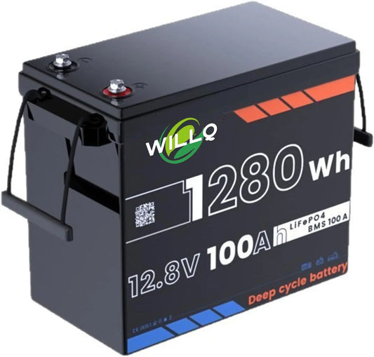Batteria ricaricabile - 12V, 100Ah, 1280W