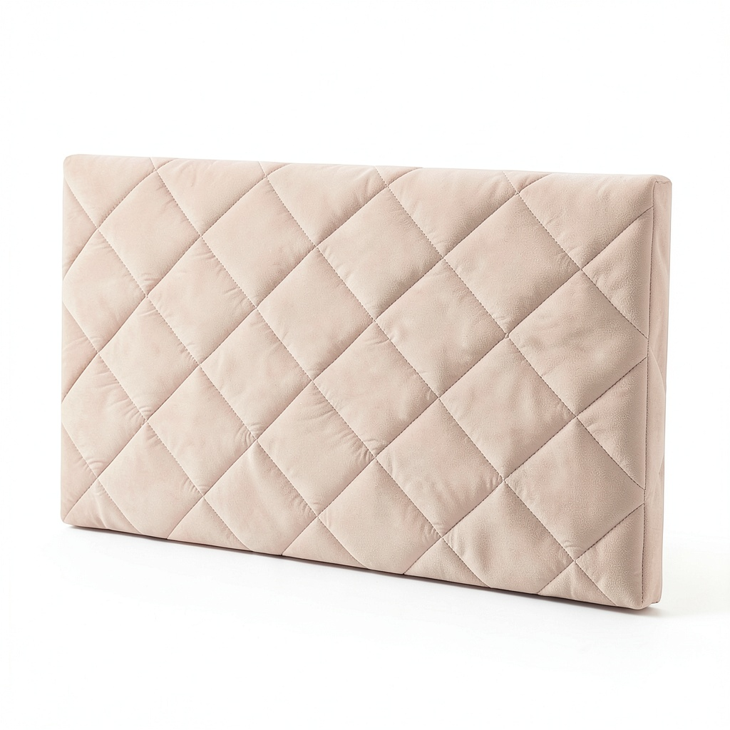 Copertura in velluto per testiera letto queen size, imbottita e decorativa, rosa 200 cm