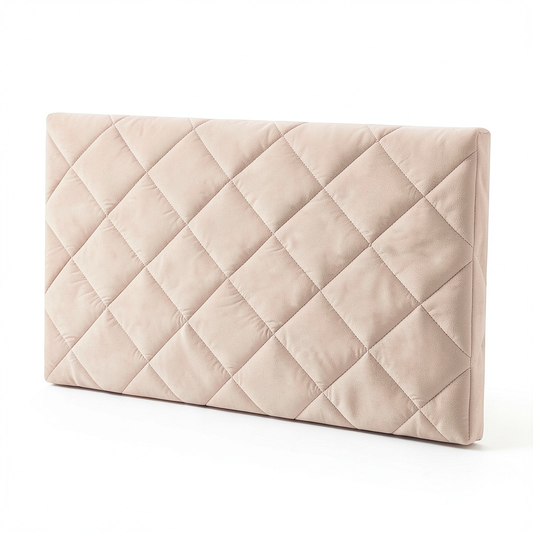 Copertura in velluto per testiera letto queen size, imbottita e decorativa, rosa 200 cm