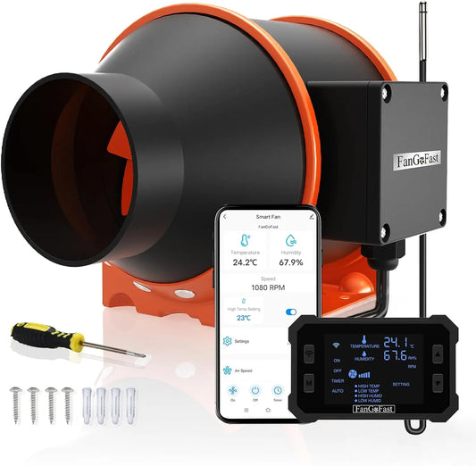 Prodotto per casa e tempo libero FanGoFast 100 - con Wi-Fi, con controllo intelligente - 100 mm