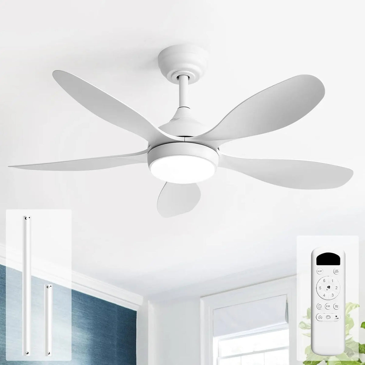 Ventilatore da soffitto Sofucor 107 - con telecomando - 107 cm