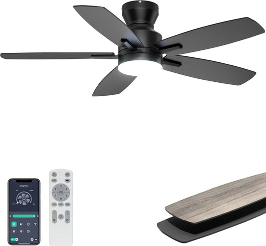 Ventilatore da soffitto Ohniyou 106 - con telecomando, silenzioso, con controllo intelligente - 106 cm