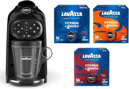 Macchina da caffè Lavazza - colore Nero/Bianco - 1500 W, 240 V, 1.1 Litri