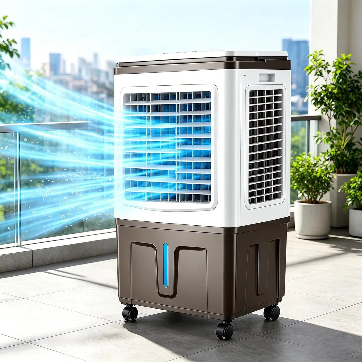 Climatizzatore portatile Raffrescatore - con telecomando, con timer, portatile - 40 Litri, 40L