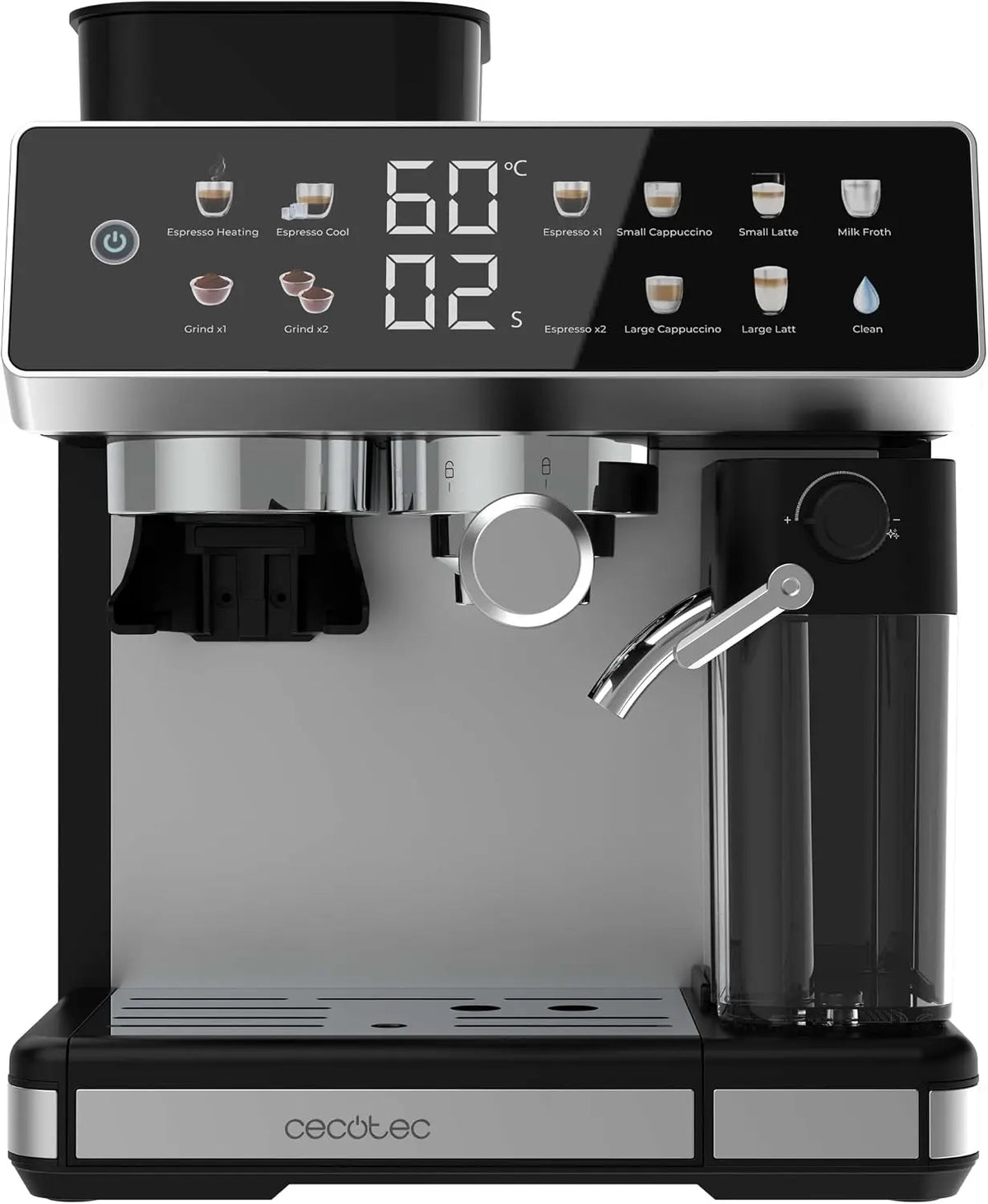 Macchina da caffè Cecotec - con display digitale - 1350W, 2.6L, 20 Bar
