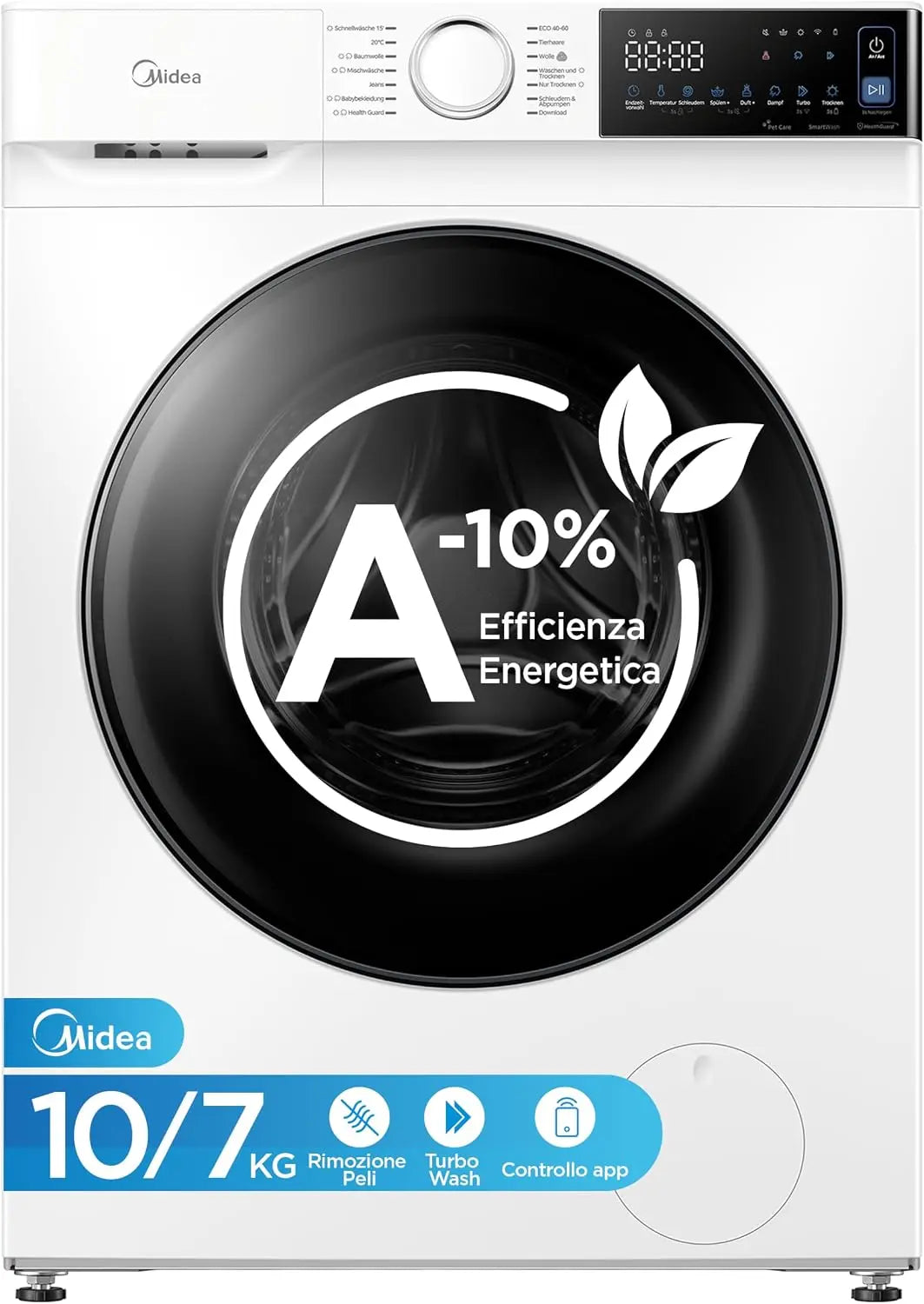 Prodotto per casa e tempo libero Midea - con controllo intelligente - 7 kg