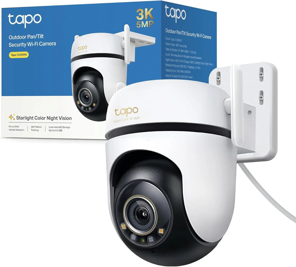 Telecamera di sicurezza Tapo C530WS 3K - con Wi-Fi