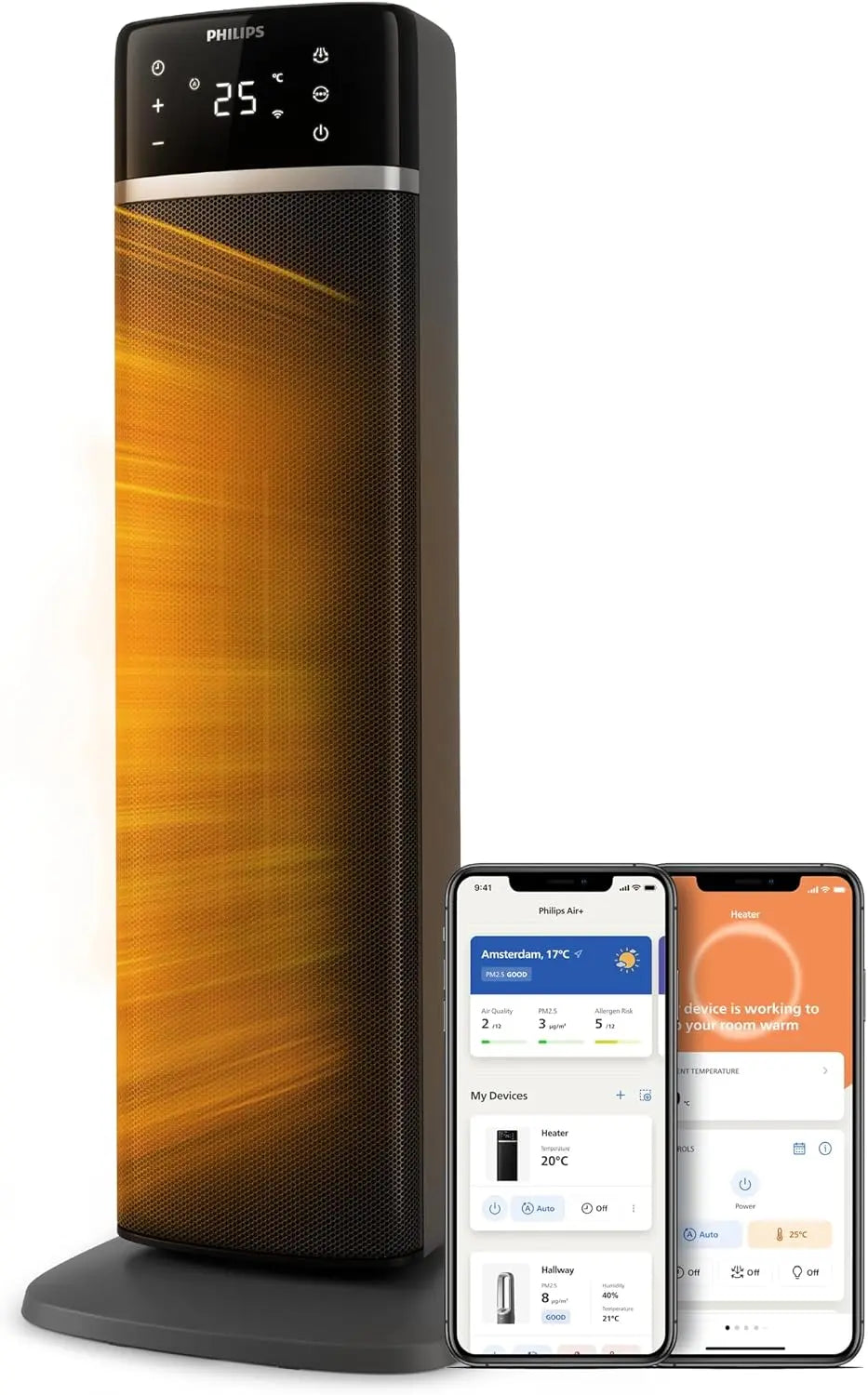 Ventilatore Philips - 2000W, 40,5 dB