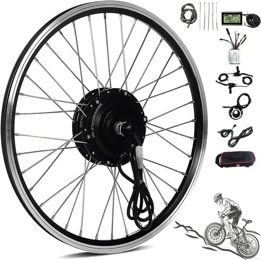 Bicicletta elettrica - con display digitale - 48V, 1500W, 24inch